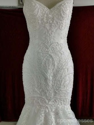 Σέξι Δείτε Μέσα Από Chiffon Lace Γάμων Φορέματα Σε Απευθείας Σύνδεση, Φθηνά Νυφικά Φορέματα, WD633