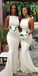 Simple Sabrina Mermaid Cheap Long Bridesmaid Robes en ligne, WG555