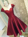 Σέξυ κοντό μανίκι χωρίς καπάκι με κόκκινα φορέματα Homecoming Online, CM539