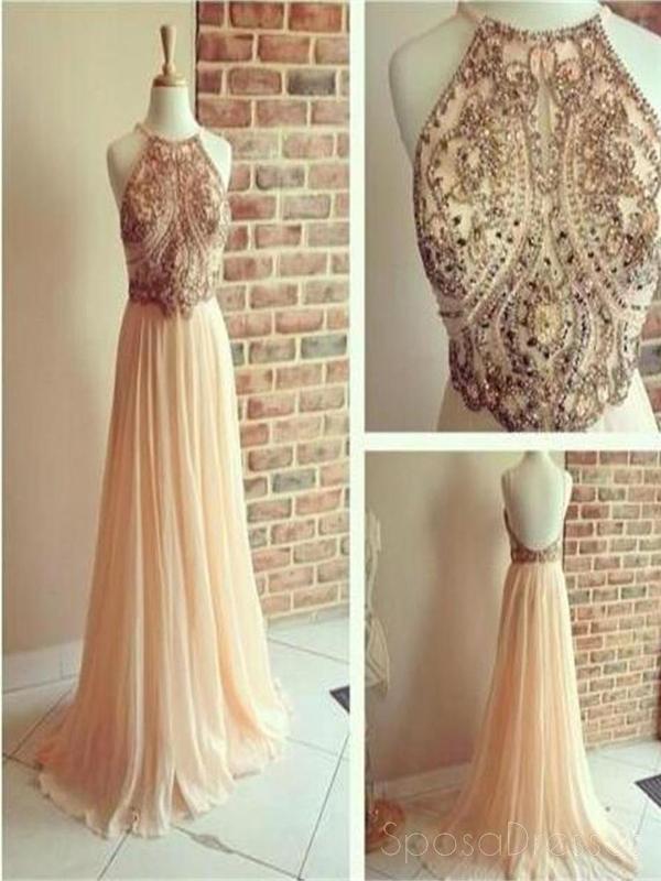 Sem encosto Vestidos de Baile,Uma linha de Vestidos de Baile,Chiffon Vestidos de Baile Popular, Vestidos de Baile, PD0159