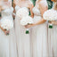 Sweetheart Ivory Chiffon Vestidos largos de dama de honor baratos en línea, WG255