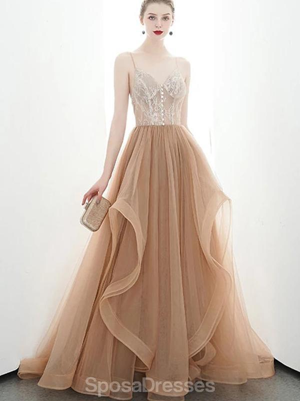 Σέξι backless λουριά σπαγγέτι δείτε μέσα από μακριά φορέματα prom βράδυ, Βραδινό Κόμμα Prom Φορέματα, 12175