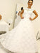 Lace See Through Detachable Skirt A-line Cheap Wedding Dresses Online, WD412
