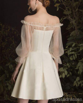 V Neck Dusty Pink Tulle Beaded Κοντά Homecoming Φορέματα Online, Φθηνά Κοντά Φορέματα Prom, CM845