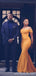 Yellow Mermaid One Shoulder Cheap Long Bridesmaid Dresses,WG1425