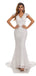 Ivory Mermaid V-neck Backless Handmade Lace Wedding Dresses,WD804