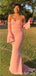 Mismatched Pink Mermaid Cheap Long Bridesmaid Dresses Online,WG1664