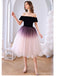 V Neck Dusty Pink Tulle Beaded Κοντά Homecoming Φορέματα Online, Φθηνά Κοντά Φορέματα Prom, CM845