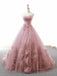 Γλυκιά μου Dusty ροζ χέρι made λουλούδι μακρύ βράδυ prom φορέματα, φτηνά custom γλυκό 16 φορέματα, 18513