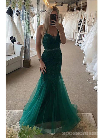 Querida pescoço ouro lantejoulas uma linha barato longo Evening Prom Dresses, Evening Party Prom Dresses, 12350