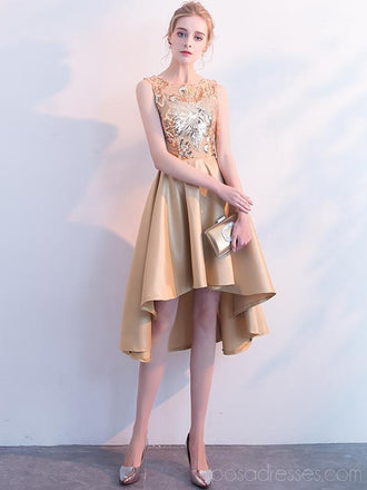 Gold Sparkly Sequin Φτηνά Homecoming Φορέματα Online, Φθηνά Κοντά Φορέματα Prom, CM799