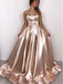 Strapless Sparkly Gold Φθηνά βραδινά φορέματα Prom, Βραδινά φορέματα Prom, 12162