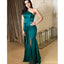 Green One Shoulder Mermaid Side Slit Cheap Long Bridesmaid Dresses Online,WG1660