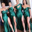 Robes de demoiselle d’honneur vert émeraude dépareillé en ligne, robes de demoiselles d’honneur bon marché, WG733