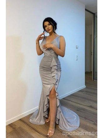 Querida pescoço ouro lantejoulas uma linha barato longo Evening Prom Dresses, Evening Party Prom Dresses, 12350