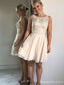Scoop Lace Beaded Chiffon Vestidos de fiesta baratos en línea, CM721