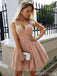 Λουράκια Dusty Lace Beaded Tulle Φθηνά Homecoming Φορέματα Online, CM715