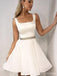 Απλό λευκό Beaded Belt Φτηνά Homecoming Φορέματα Online, CM716