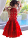 Red Halter See Through Lace Φτηνές Φορέματα Homecoming Online, CM717