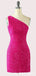 V cuello dusty rosa tul con cuentas vestidos cortos de bienvenida en línea, baratos vestidos cortos de fiesta, CM845