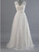 Melhor Venda de Vista V-Costas Lace Top Design Simples Festa de Casamento Vestidos, WD0036