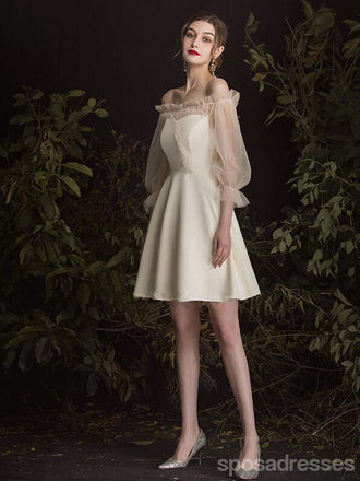 V Neck Dusty Pink Tulle Beaded Κοντά Homecoming Φορέματα Online, Φθηνά Κοντά Φορέματα Prom, CM845