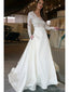 Manches longues Dentelle A-ligne Robes de mariée bon marché en ligne, robes de mariée bon marché, WD493