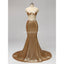 Χρυσή τσέπη με γοργόνα Φτηνές φορέματα παράνυμφων online, WG595