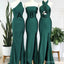 Mermaid Mismatched Sleeveless Side Slit Long Bridesmaid Dresses Online, WG909