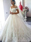 Off shoulder A-line Encaje barato vestidos de novia en línea, vestidos de novia baratos, WD504