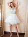 De joya de la cuerda de abalorios blanca regreso barato adorna vestidos de la fiesta de promoción cortos en línea, baratos, CM761