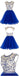 Arrière Royal Ouvert sexy robes de bal d'étudiants de retour au foyer de Tulle Courtes Bleues, CM0008