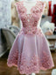 Βλέπε Through Pink Lace Short Homecoming Dresses on line, CM676