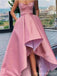 Pink A-line High Low Sweetheart Cheap Prom Dresses Online, Dance Dresses,12739