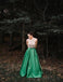 Halter perlée jupe verte une ligne longue robes de bal de soirée, pas cher Sweet 16 robes, 18310
