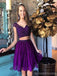 Sexy Two Pieces Cap Sleeves Cheap Short Homecoming Dresses Online, CM529