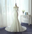 Γαμήλια νυφικά γάμου γοργόνα με μακριά μανίκια δαντέλα, προσαρμοσμένα νυφικά, προσιτές νυφικές νυφικές, WD237
