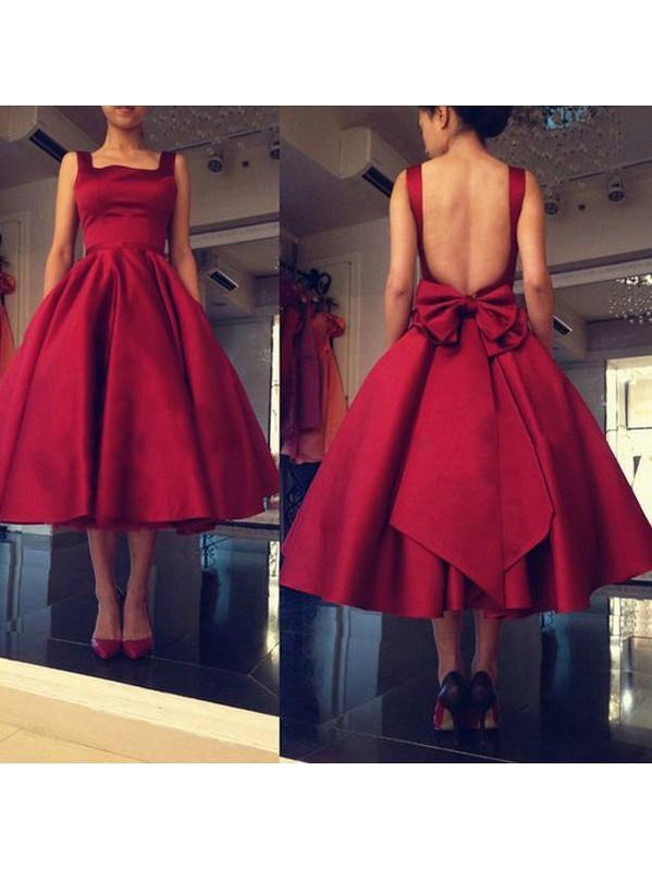 Sexy Backless Red Κοντά Φτηνά Φορέματα Homecoming Online, CM580