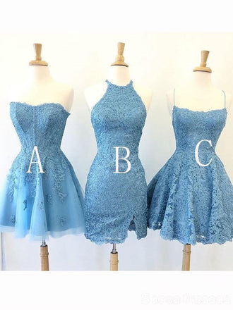 Short Blue Cheap Short Homecoming Dresses Online, Cheap Short Prom Dresses, CM836
