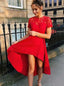 Κοντό μανίκι με κόκκινο λαιμό Κοντά σε χαμηλά φθηνά φορέματα κοντινής επιστροφής, CM618