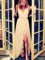 White Prom Dresses, Long Prom Dresses, Lace Prom Dresses, Elegant Prom Dresses, Cheap Wedding  Dresses, PD0020