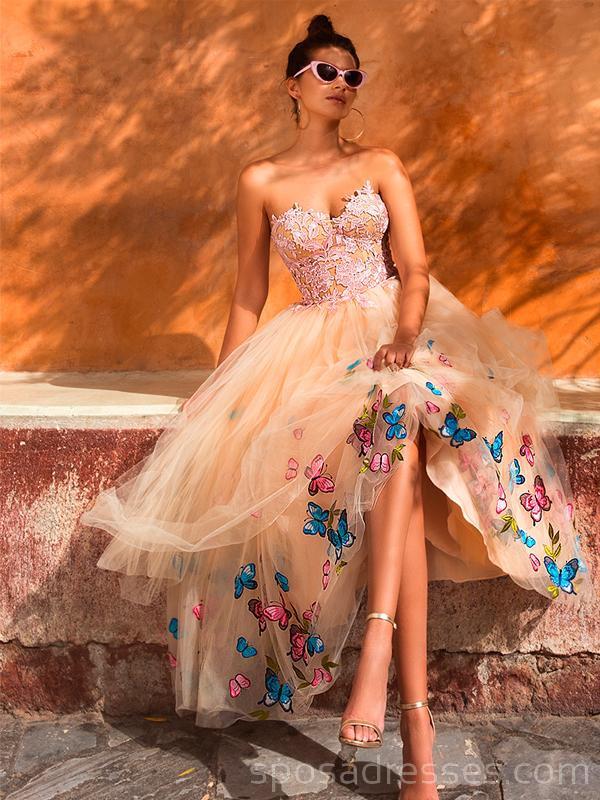 Μοναδική Γλυκιά μου Πεταλούδα Λουλούδι Ροζ Φτηνές Φορέματα Homecoming σε απευθείας Σύνδεση, Φθηνά Σύντομη Φορέματα Prom, CM750