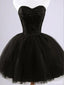 Formale Spitze kleines Schwarzes Kleid, kurze Heimkehr prom dresses, CM0024