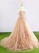 Sweetheart Tulle Hand Made Flower A-line Cheap Evening Prom Dresses, Sweet 16 Dresses, 17493