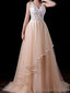 A-line Lace Sleeveless Custom Prom Dresses, Sweet 16 Prom Dresses, 12438