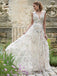 V-Ausschnitt Blumen-Billig Hochzeit Kleider Online, Billig, Einzigartige Brautkleider, WD602