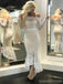 Off Shoulder Vintage Spitze Meerjungfrau Günstige Brautkleider Online, Langarm Brautkleider, WD431