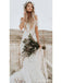 Off Shoulder Vintage Lace Mermaid Cheap Robes de mariée, Shore Sleeves Robes de mariée, WD432